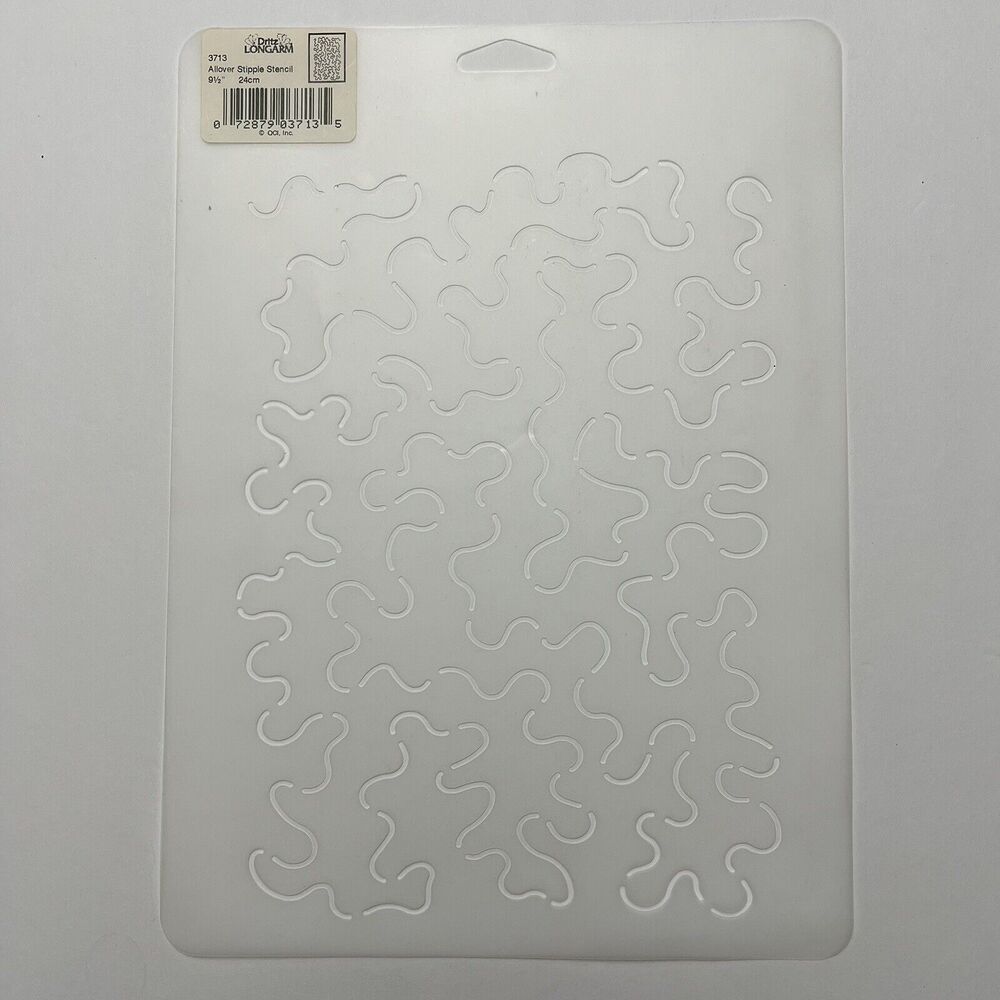 Dritz Longarm Allover Stipple Stencil 9.5 in 24cm 3713 Quilting Sewing Crafting